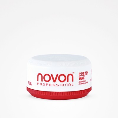 frasco de cera creme para cabelo Novon Professional em fundo branco