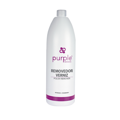 Frasco branco de removedor de verniz Purple Professional