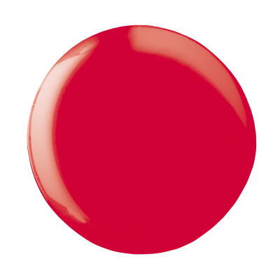 Gota de verniz vermelho brilhante.