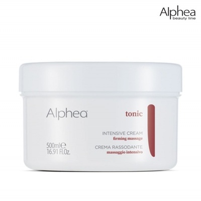 Frasco branco de creme reafirmante Alphe 500ml