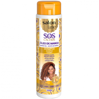 Frasco de champô Salon Line SOS Cachos Óleo de Manga 300ml