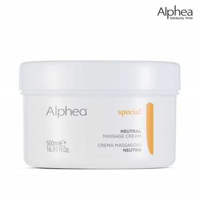 Frasco branco de massage cream neutro Alpheae