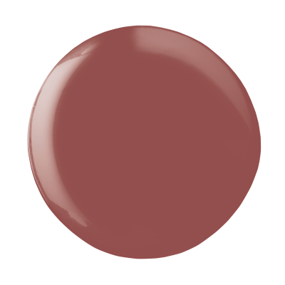 Pingo redondo de tinta terracota com brilho