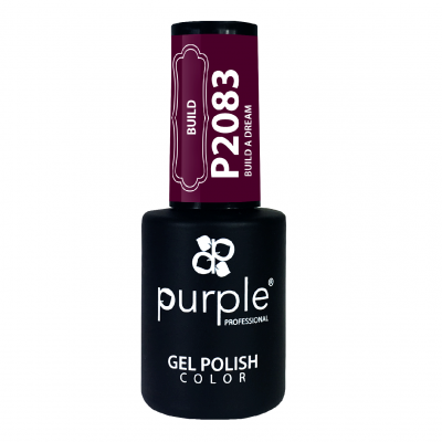 Frasco de verniz gel roxo da Purple Professional