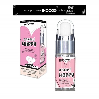 Frasco e embalagem de perfume para unhas e cutículas INOCOS 