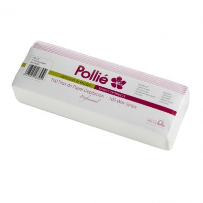 Caixa branca de tiras de papel depilatório Pollié
