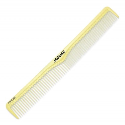 Pente amarelo claro com texto 'JAGUAR' e 'ALINE 530'