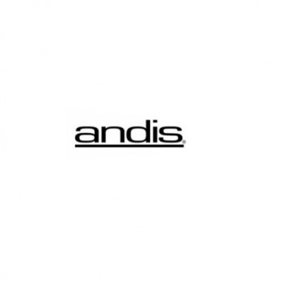 Logotipo da marca andis em preto com linha horizontal por baixo, em fundo branco.