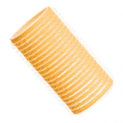 Rolo de caracol para cabelo amarelo com fios brancos