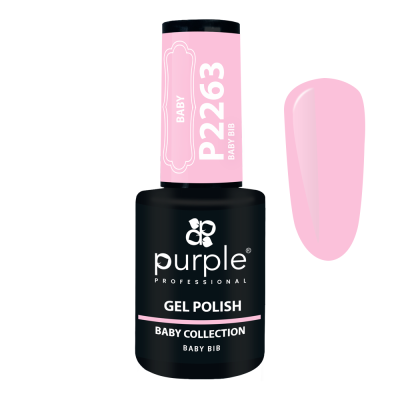 Frasco de verniz gel para unhas rosa claro Purple Professional