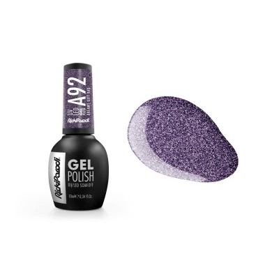 Esmalte em gel roxo glitter da marca Risque Rossetti