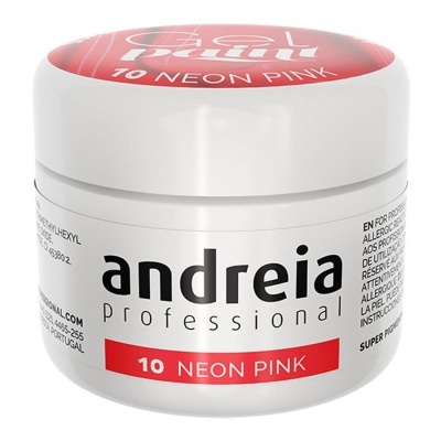 Frasco branco de produto Andreia Professional 10 NEON PINK.