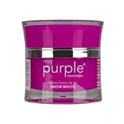 Frasco de gel para manicure francesa Purple Professional Snow White