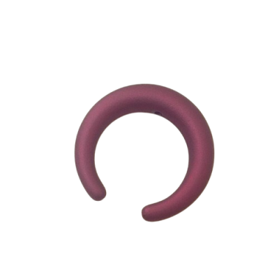 Anel aberto roxo mate em fundo branco