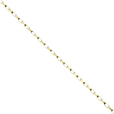 Corrente fina de elos quadrados dourados