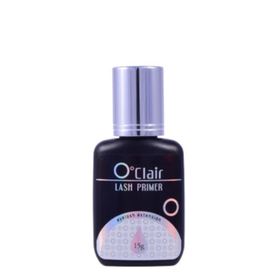 Frasco preto de O°Clair Lash Primer com tampa prateada