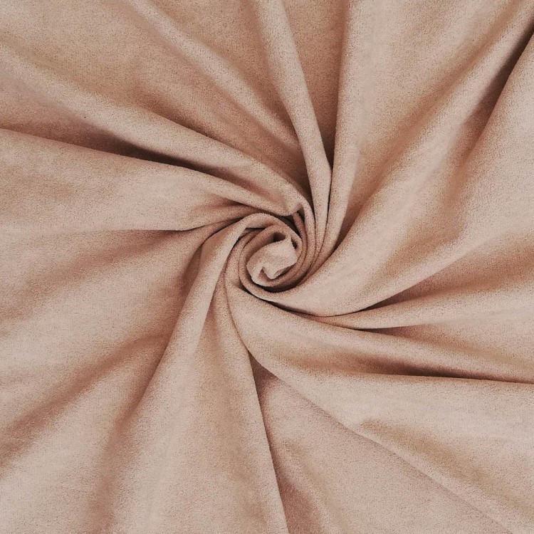 Tecido rosa claro com textura aveludada ondulado