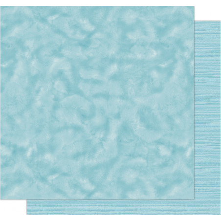 Folha de papel decorativo azul claro com padrão marmoreado