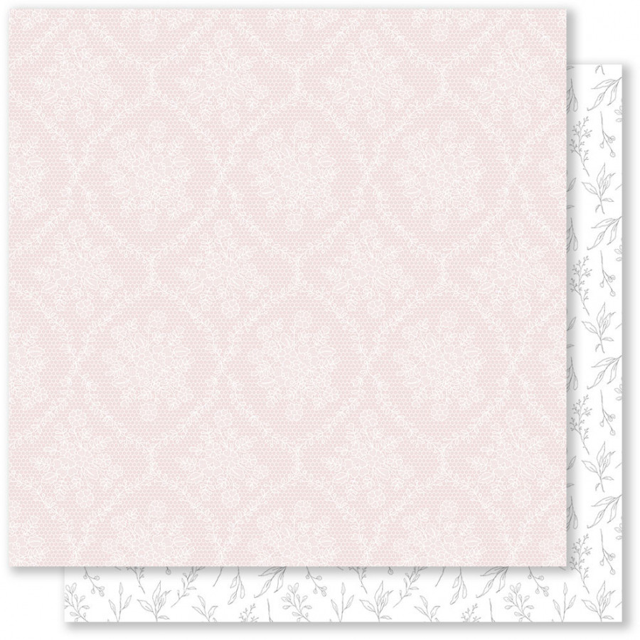 Papel de parede duplo padrão floral e geométrico rosa e branco