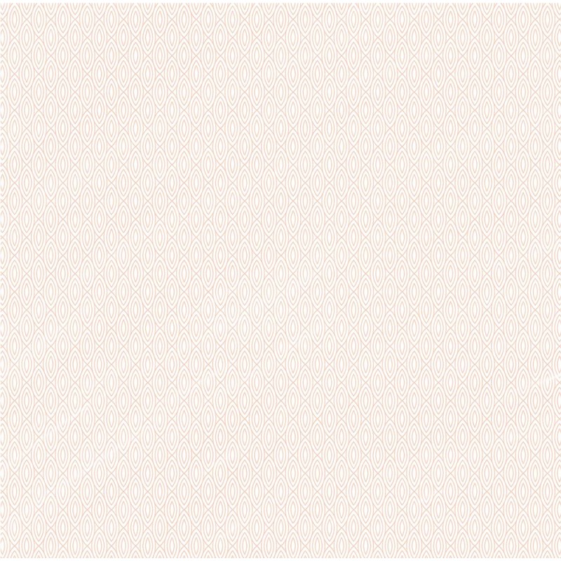 Papel de parede bege claro com padrão geométrico oval simétrico