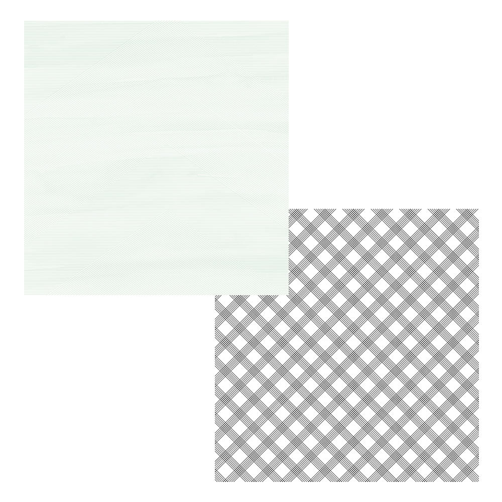 Papel de parede com padrão verde claro ondulado e papel de parede xadrez cinza e branco