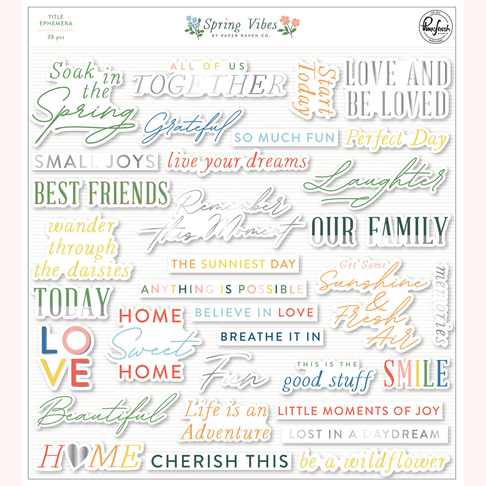 Frases inspiradoras coloridas em diferentes fontes sobre fundo branco