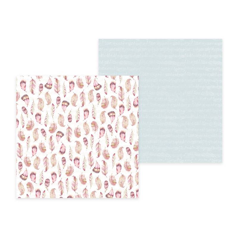 Duas folhas de papel com padrões, uma de conchas coloridas e outra de linhas cinzentas