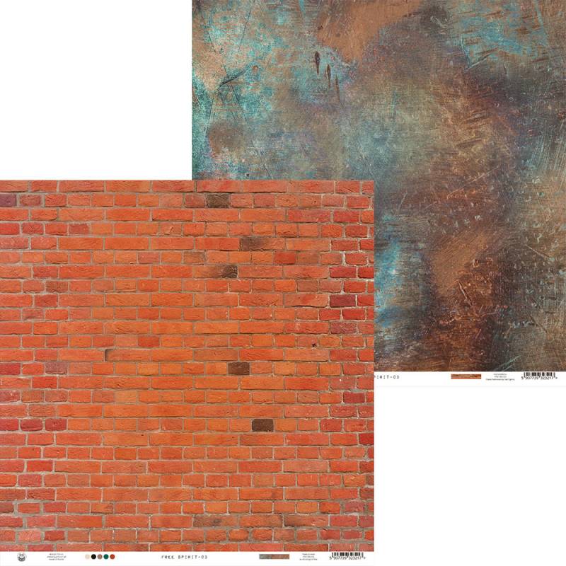 Papéis de parede com padrões de tijolos vermelhos e textura metálica enferrujada