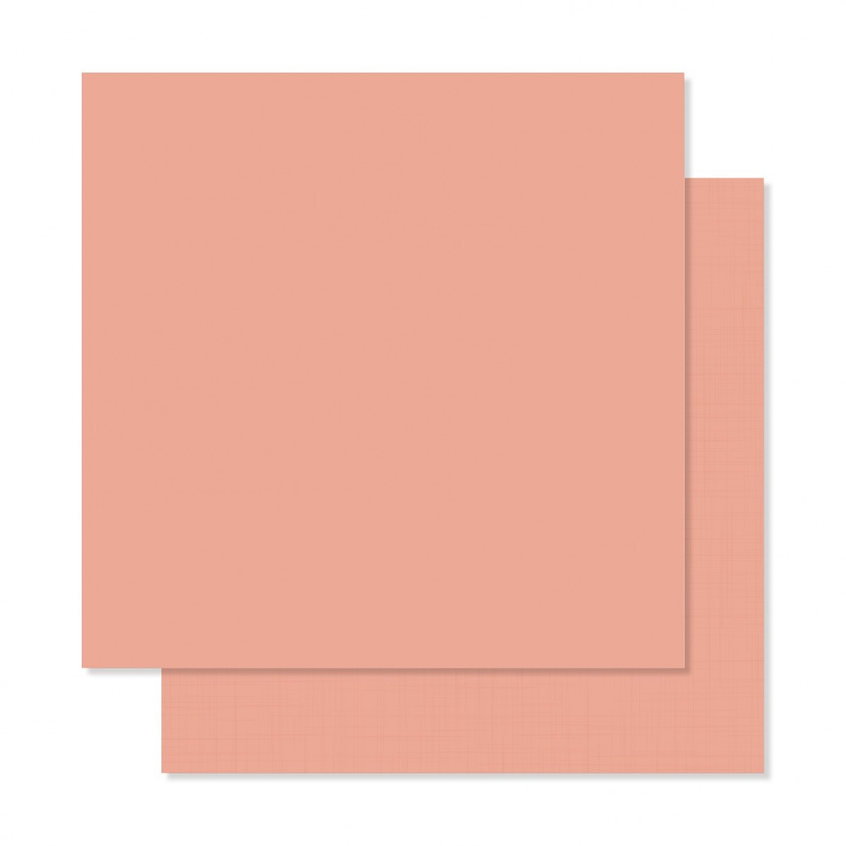 Dois papéis quadrados em tons de rosa, um com textura lisa e outro com padrão quadriculado