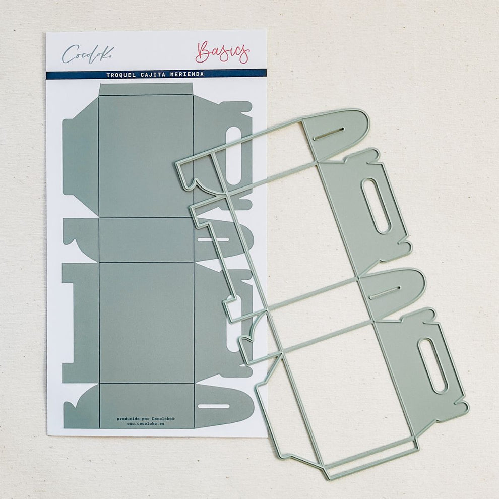 Matriz metálica de corte e molde de papel para caixa higiénica