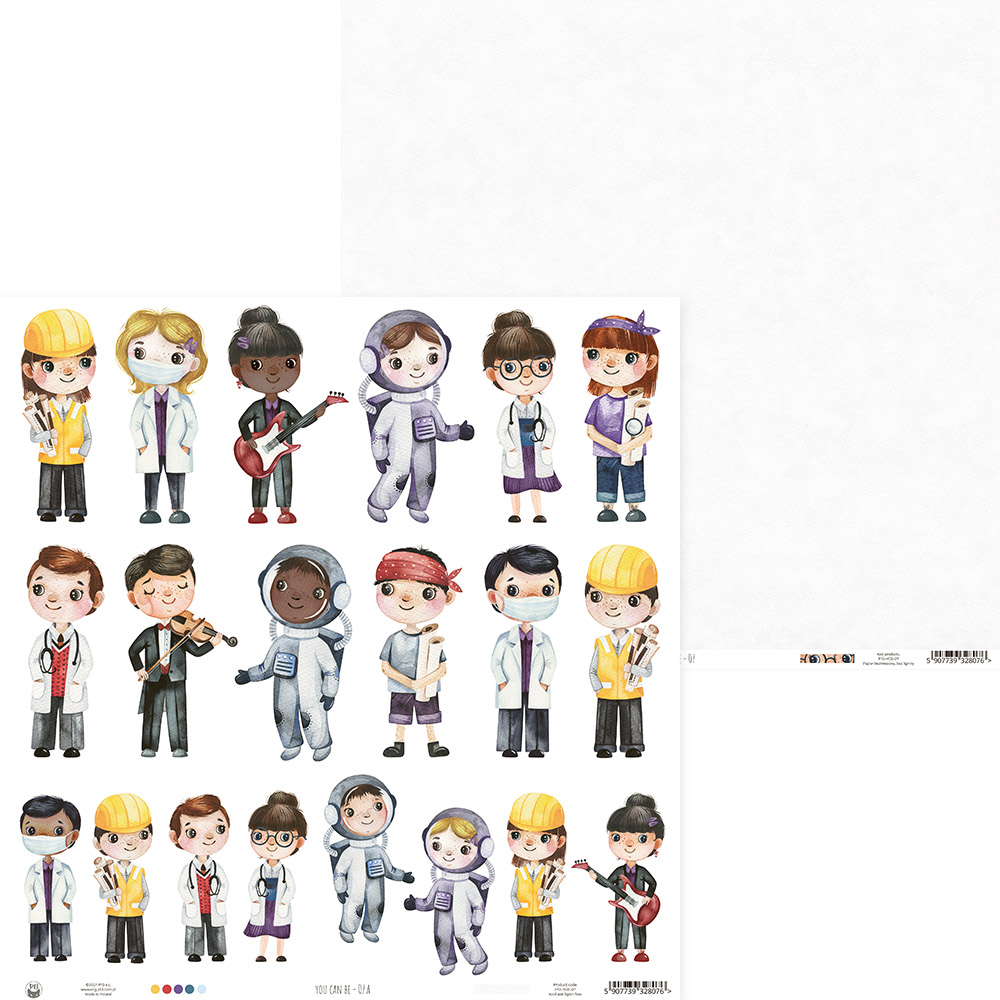 Desenhos de personagens cartoon de várias profissões e atividades