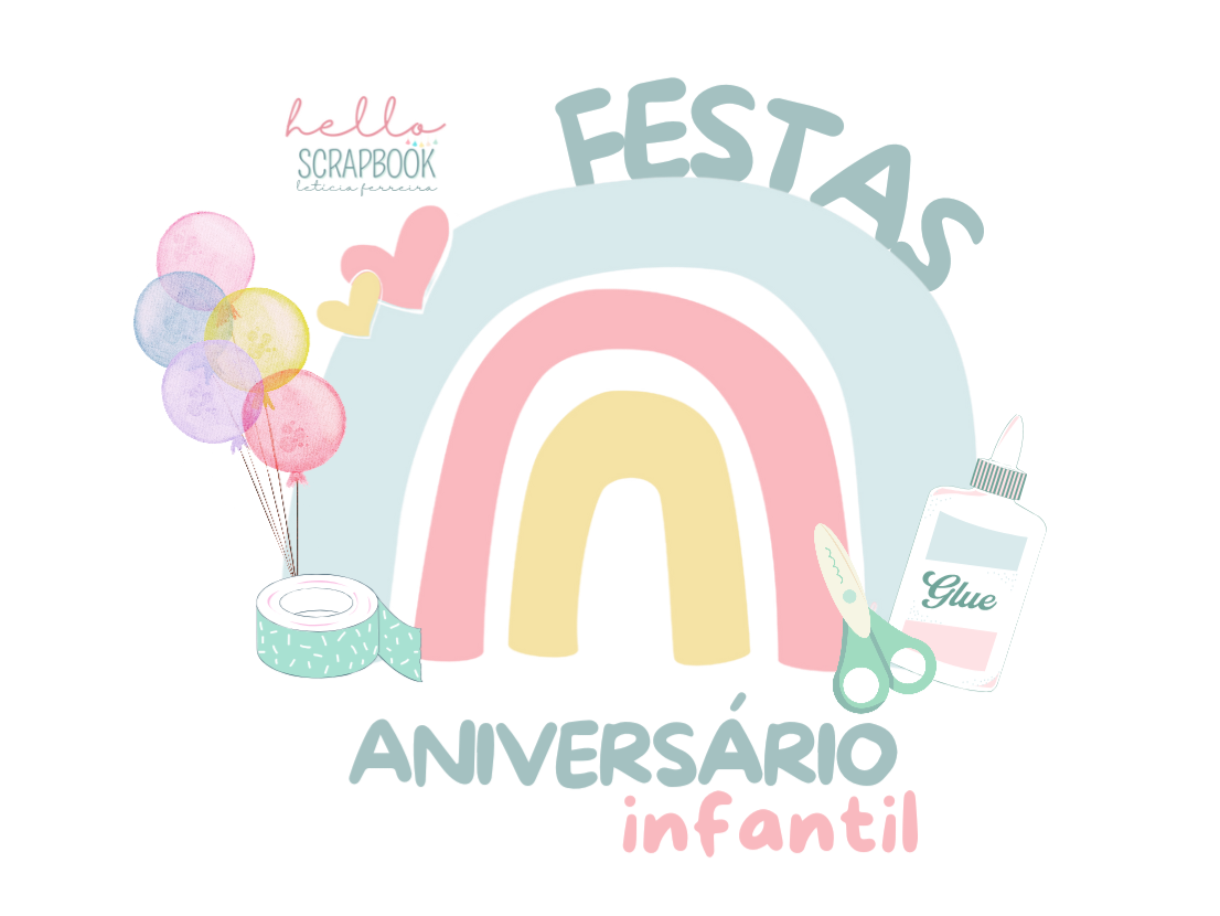 Festas Aniversário Scrapbook Infantil