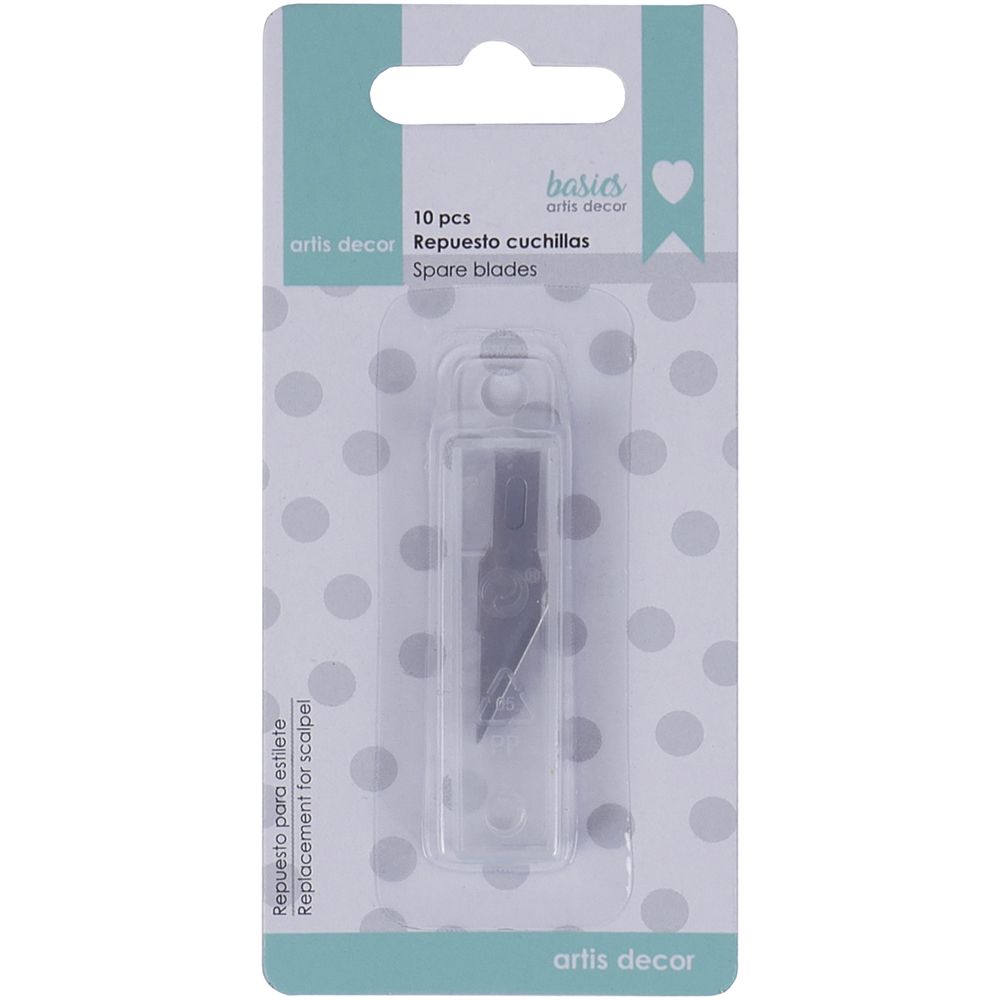 Embalagem de 10 lâminas de reposição para estilete artes decor