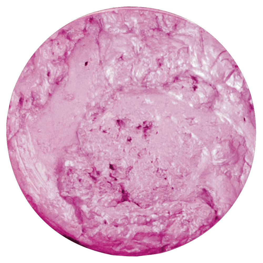 Textura cremosa rosa em círculo