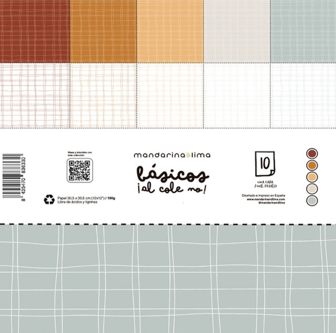 Papéis Básicos Al Cole No MandarinaLima
