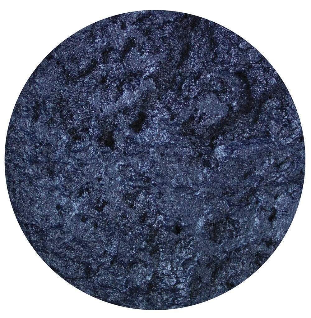 Sombra de olhos azul escuro metálica compacta com textura acetinada