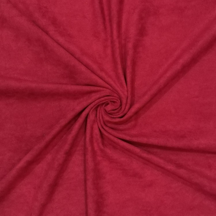 tecido vermelho aveludado em espiral