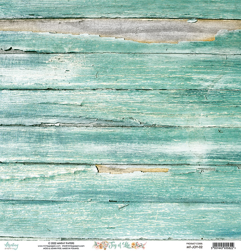 Painel de madeira verde água envelhecida com fissuras e desgaste