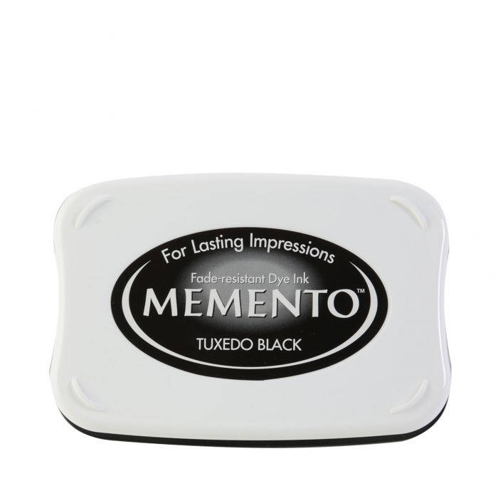 Almofada de tinta preta Memento Tuxedo Black para carimbo