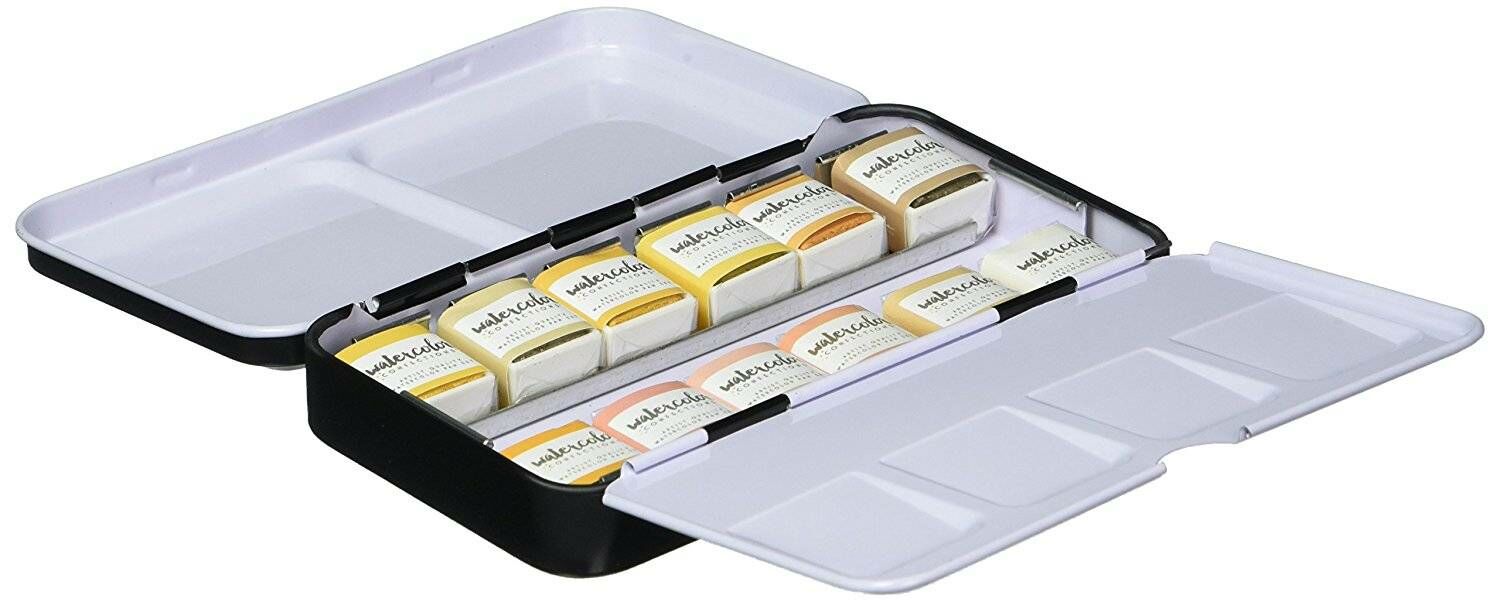 Estojo preto e branco com blocos de borracha Staedtler organizados