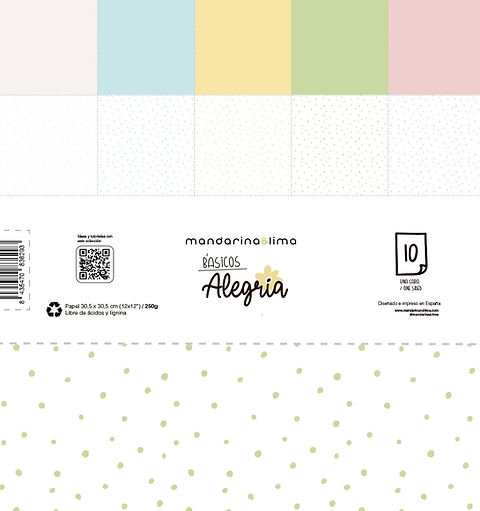 Papel decorativo com cores pastel e padrão de pontos