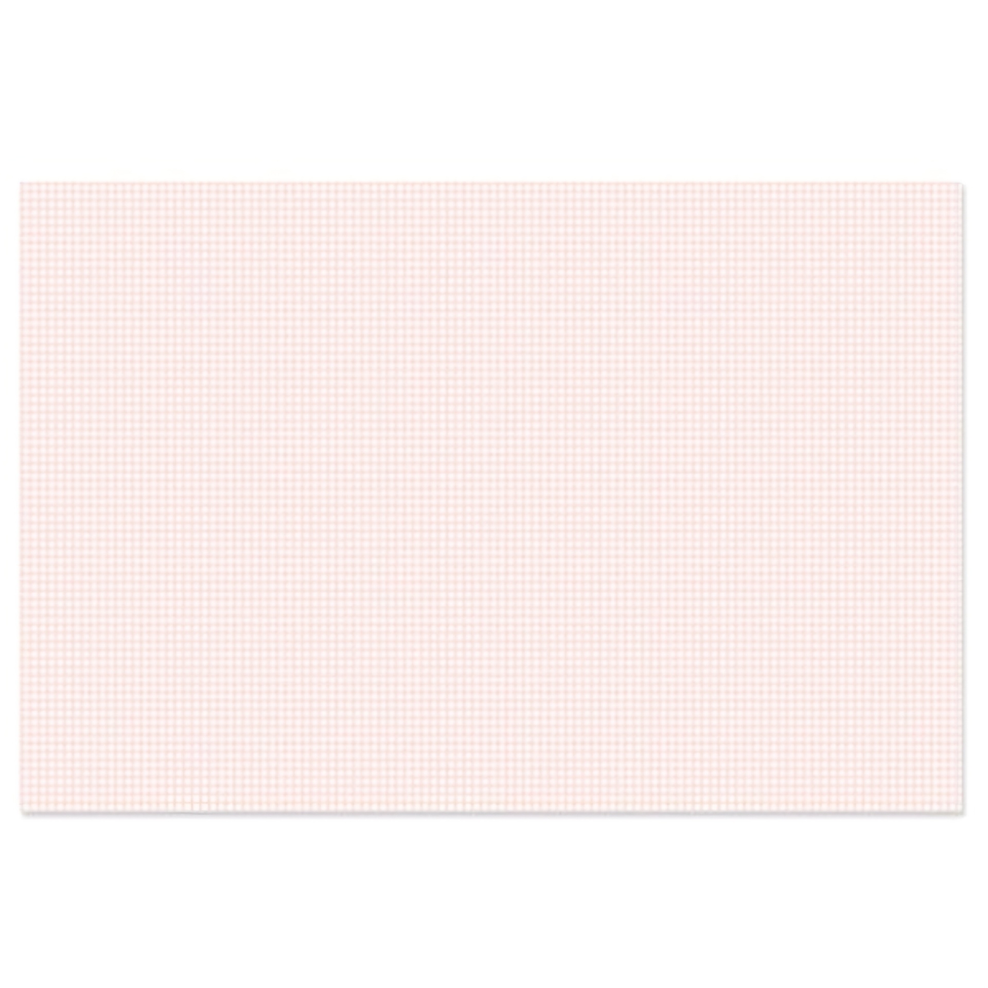 Folha de papel quadriculado com tinta vermelha