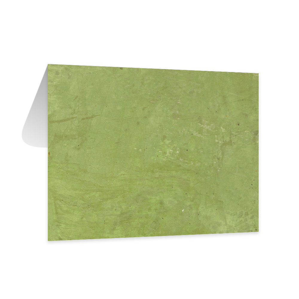 placa retangular verde com textura suave e padrão irregular