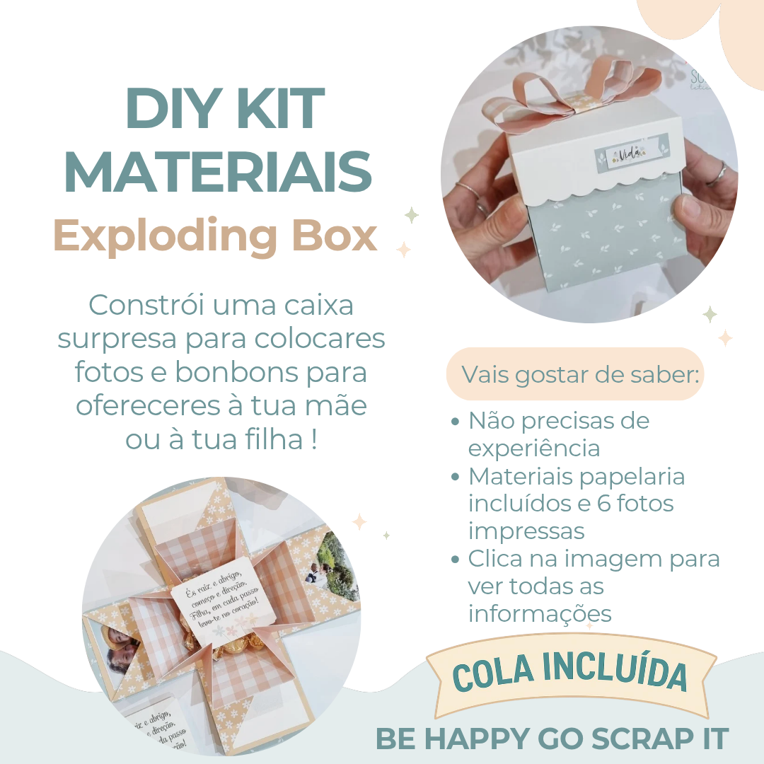 Kit DIY Exploding Box (com cola)