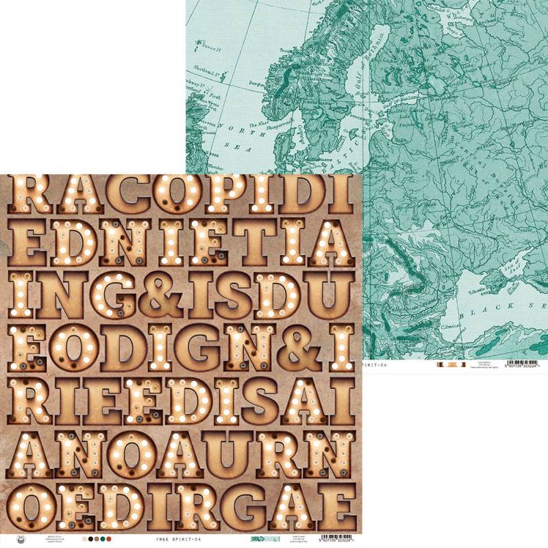Chapas quadradas decorativas, uma com letras vintage e outra com mapa da Europa em verde