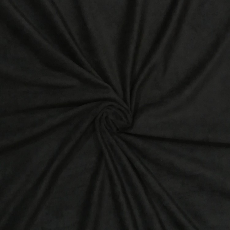 Tecido preto em espiral com textura suave