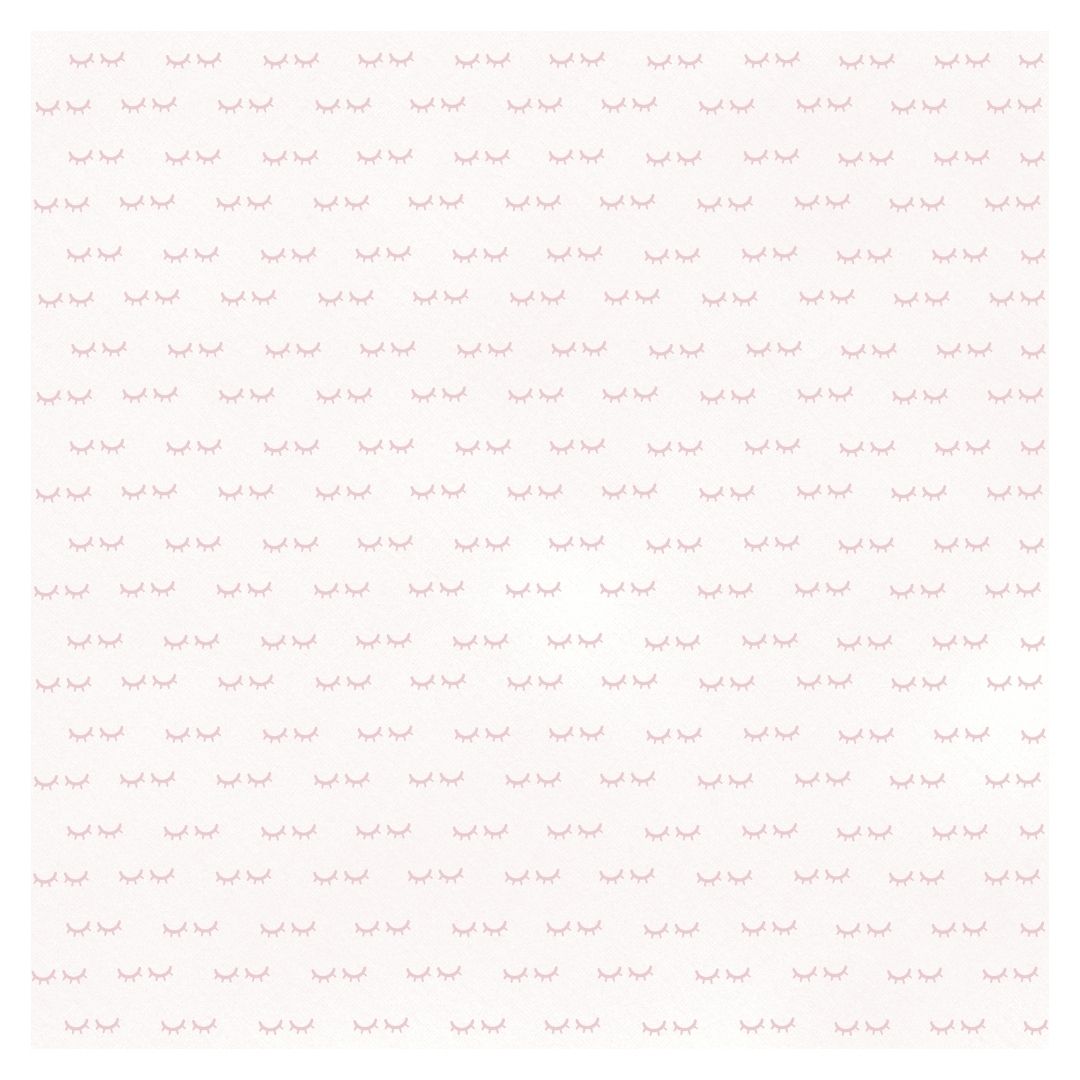 Padrão repetido de pestanas cor-de-rosa sobre fundo branco