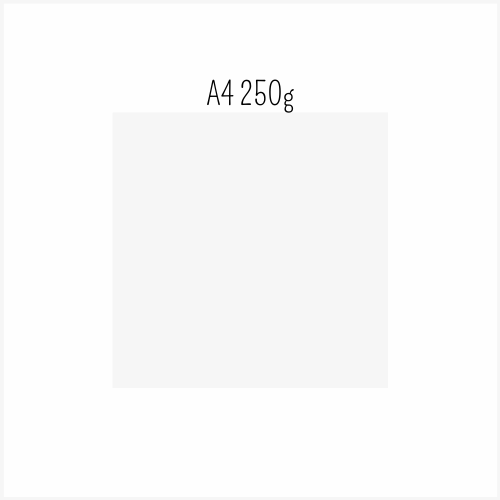 Folha branca A4 250g com fundo branco