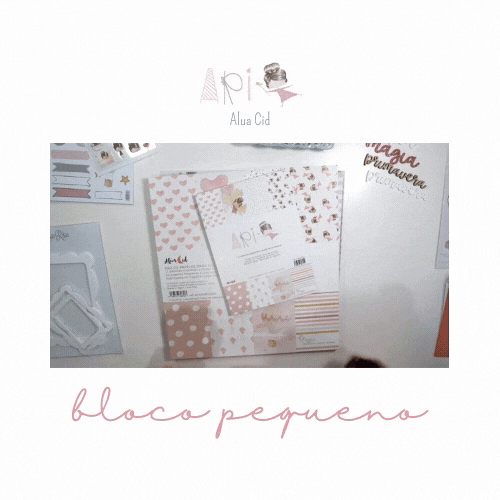 Bloco pequeno de papel para artsanato em cores pastéis e padrões variados