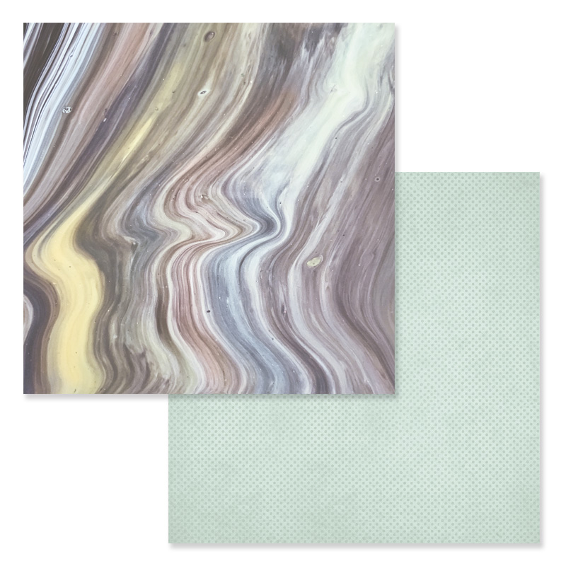 Dois papéis para scrapbook com padrões abstrato e de pontos